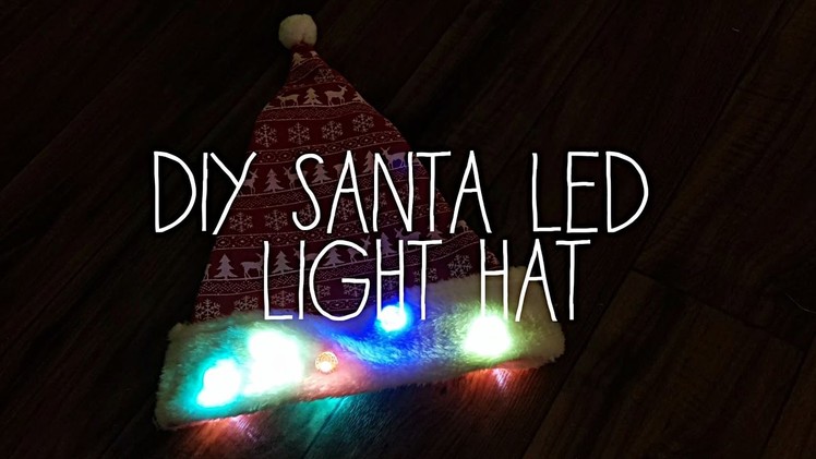 Dollar Tree DIY Santa Led Light Up Hat $2.00
