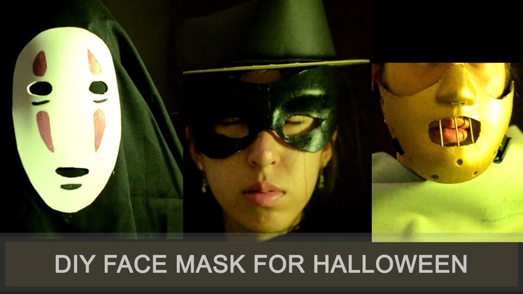 Easy and fast DIY  face mask for halloween