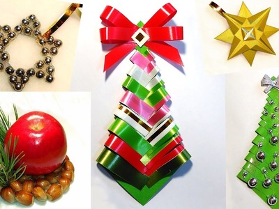 Easy DIY Christmas tree! Paper Christmas tree - Ribbon Christmas tree!
