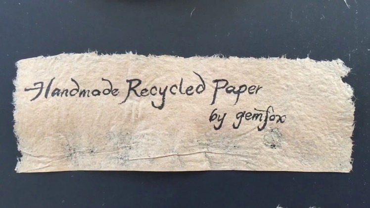 Making Paper Handmade Recycled Kraft Paper from Corrugated Cardboard Packaging Shipping Boxes
