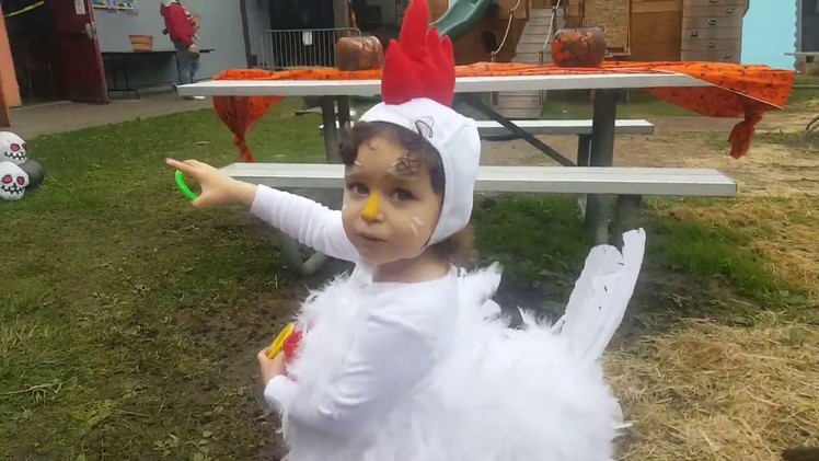 SUPER Cute baby.toddler home made chicken costume for Halloween (DIY). Unique! Kiki!
