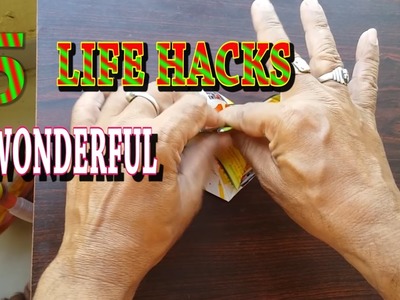 5 LIFE HACKS-wonderful-BEST with WASTE PAPER-creative skill