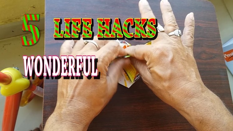 5 LIFE HACKS-wonderful-BEST with WASTE PAPER-creative skill