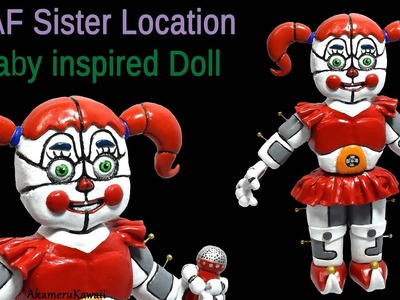 Circus "Baby" Doll - FNAF Sister Location inspired Polymer Clay Tutorial (Five Nights at Freddy's)