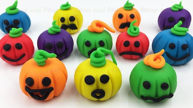 DIY How to Make Play Doh Hallowen Pumpkin and Animal Molds Fun for Kids