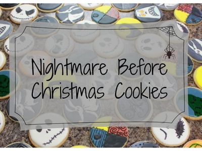 DIY Nightmare Before Christmas Cookies