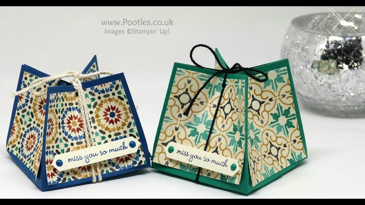 Gorgeous Box using Stampin' Up! Moroccan Paper