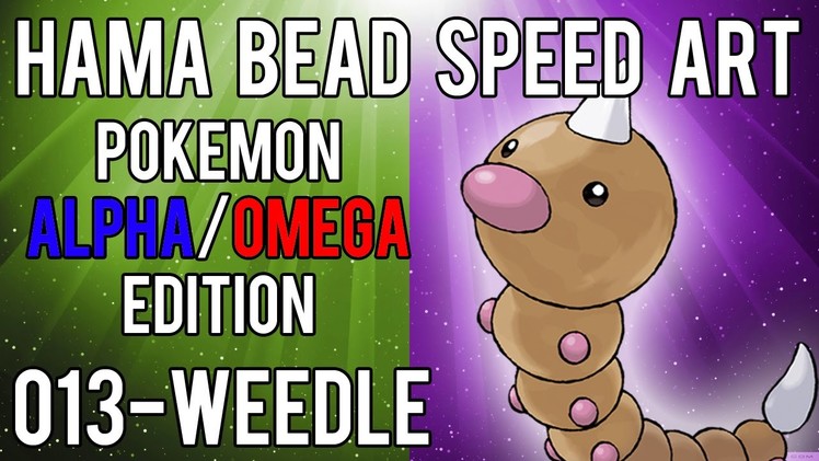 Hama Bead Speed Art | Pokemon | Alpha.Omega | Timelapse | 013 - Weedle