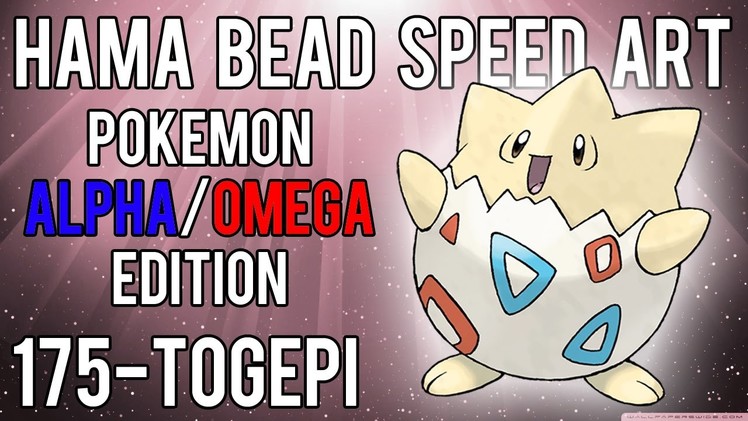 Hama Bead Speed Art | Pokemon | Alpha.Omega | Timelapse | 175 - Togepi