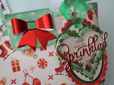 Handmade Christmas Gift. Purse bag. Paper Purse