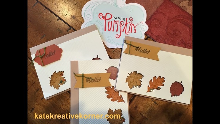 Kat's Kreative Korner Bonus Video Paper Pumpkin