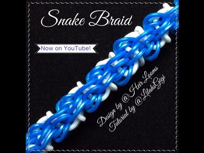 NEW Rainbow Loom SNAKE BRAID Bracelet (Hook Only)