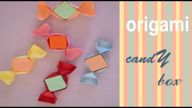 Origami  I Caramel - candy box I How to fold a paper candy box