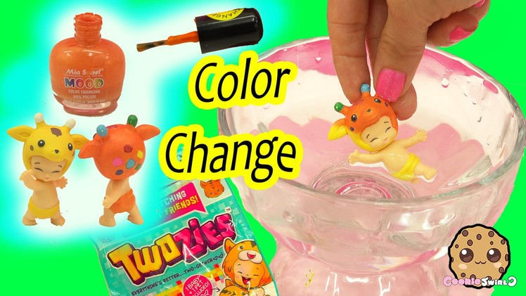 Color Changing Diaper Twozies Baby - DIY Nail Polish Craft Custom - Cookieswirlc