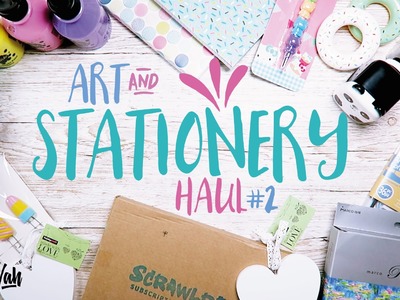 Craft & Stationery Haul (UK) 2016 (Scrawlr Box, Paint, Pencils, Notebooks Etc ) CUTE! - Miss Wah