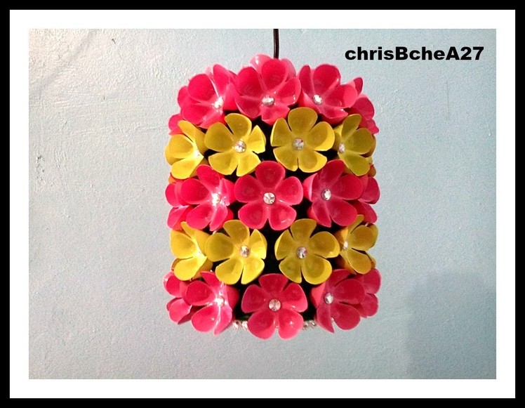 DIY# 38 Chandelier Made Of Recycled Plastic Bottles