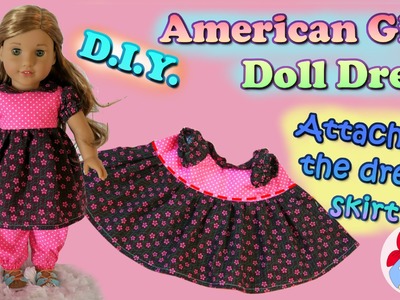 DIY | American Girl doll dress: Attaching the skirt • Sami Doll Tutorials
