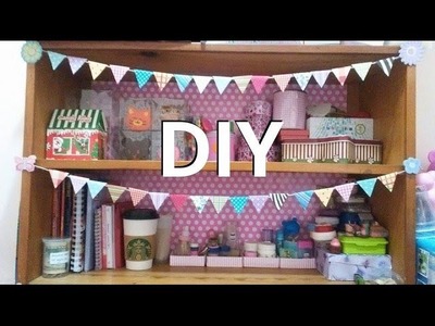 DIY: Banderines para decorar el estante. Room Decor
