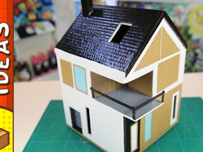 DIY Cardboard House - Scandinavian | Craft Ideas for Kids on Box Yourself