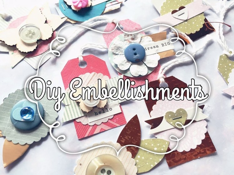 DIY embellishments using Buttons & Paper Punches!! 