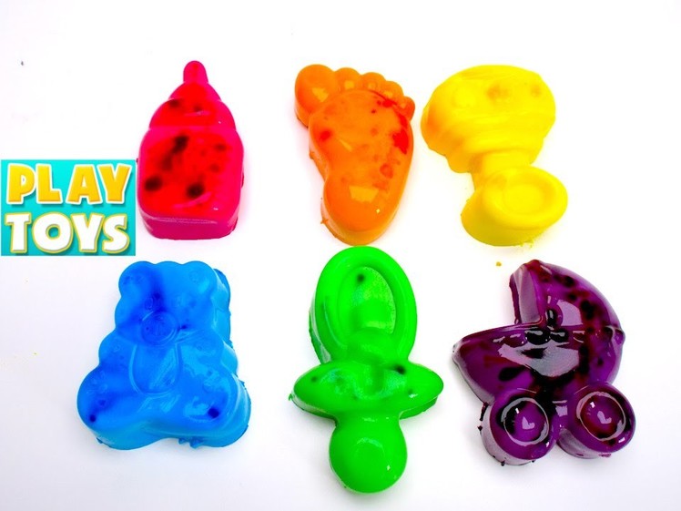 DIY GUMMY Jello milk bottle & baby doll toys  - How to make gummy jelly baby toy set