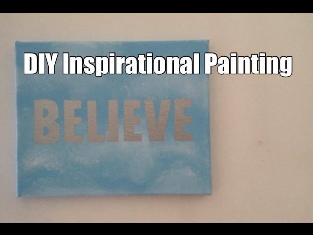 DIY Inspirational Word Painting for Motivation & Happiness