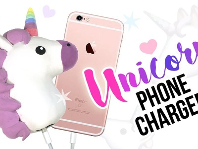DIY Unicorn Phone Charger!! Make a Cute & Cheap DIY Unicorn Emoji!