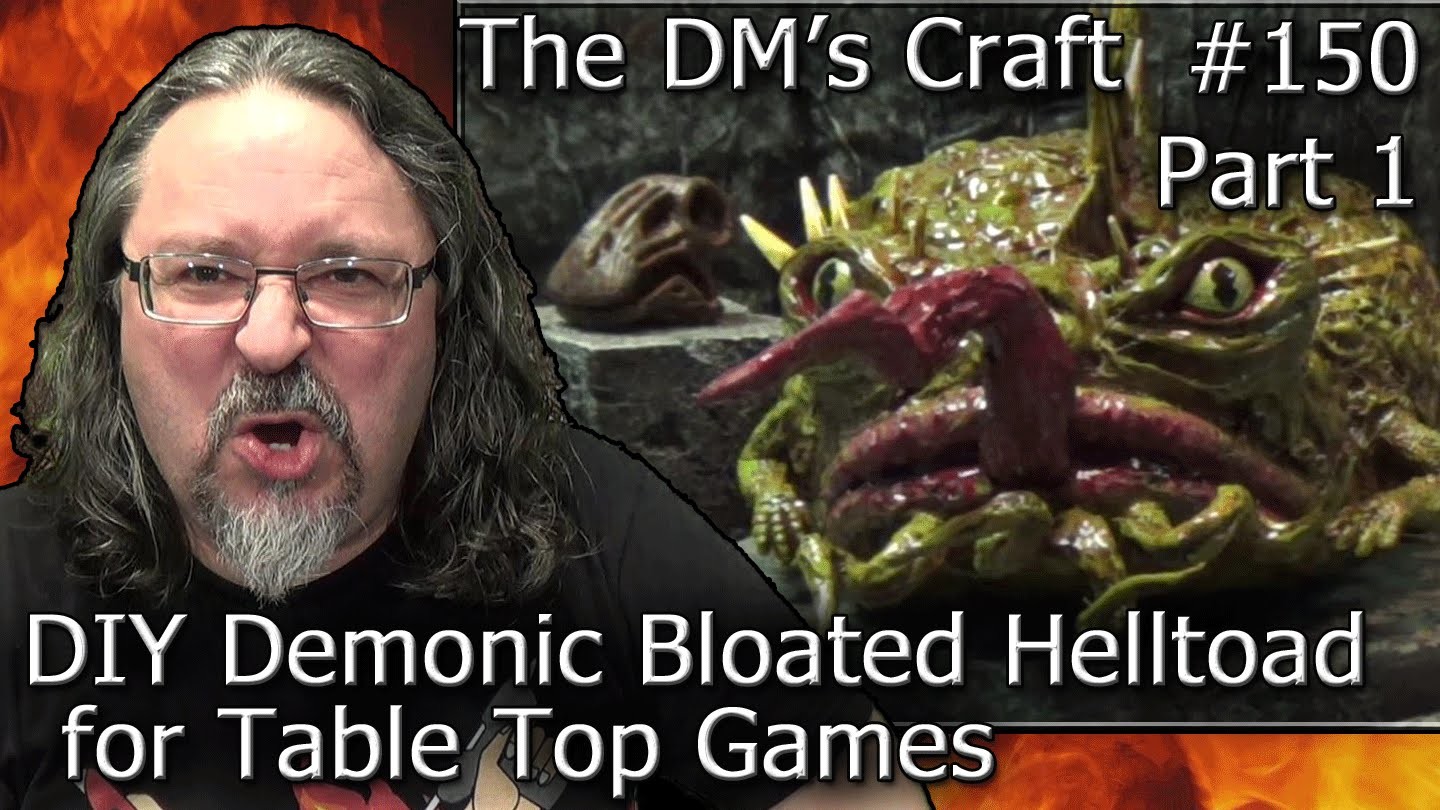 Easy DIY Demonic Bloated Helltoad Giant Miniature (DM's Craft #150 Part 1)
