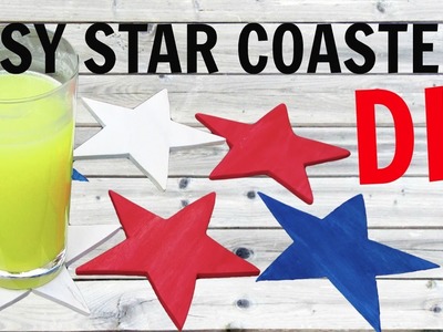 Easy Fourth of July Star Coasters DIY ~ Another Coaster Friday ~ Craft Klatch ~ How To