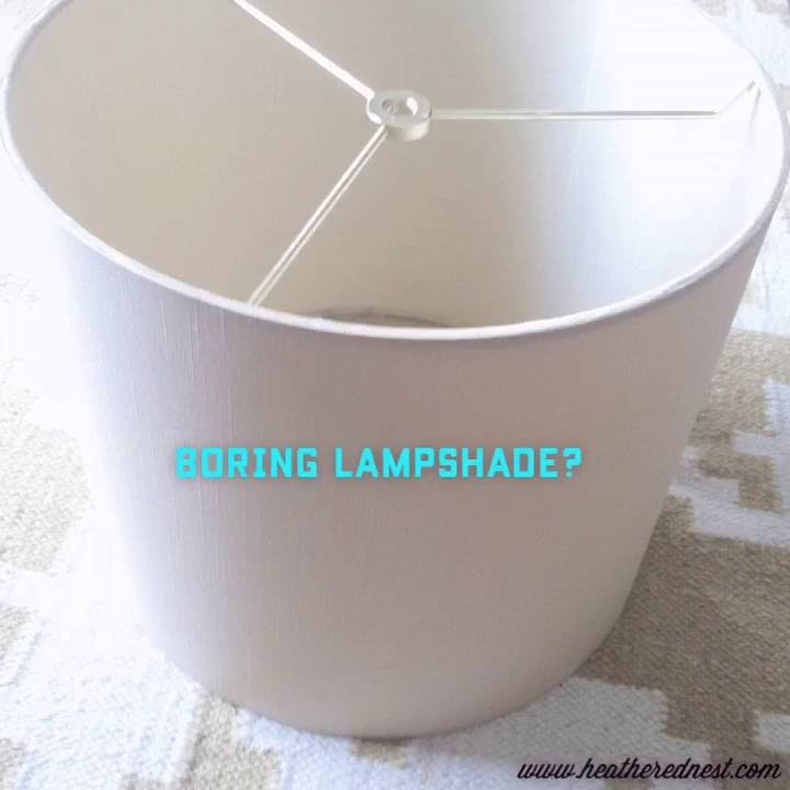 Easy, Inexpensive DIY Lampshade