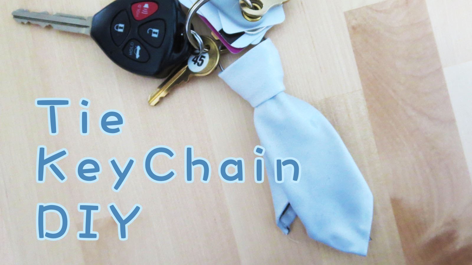 Father's Day Gift Idea - Tie Key Chain | Sunny DIY
