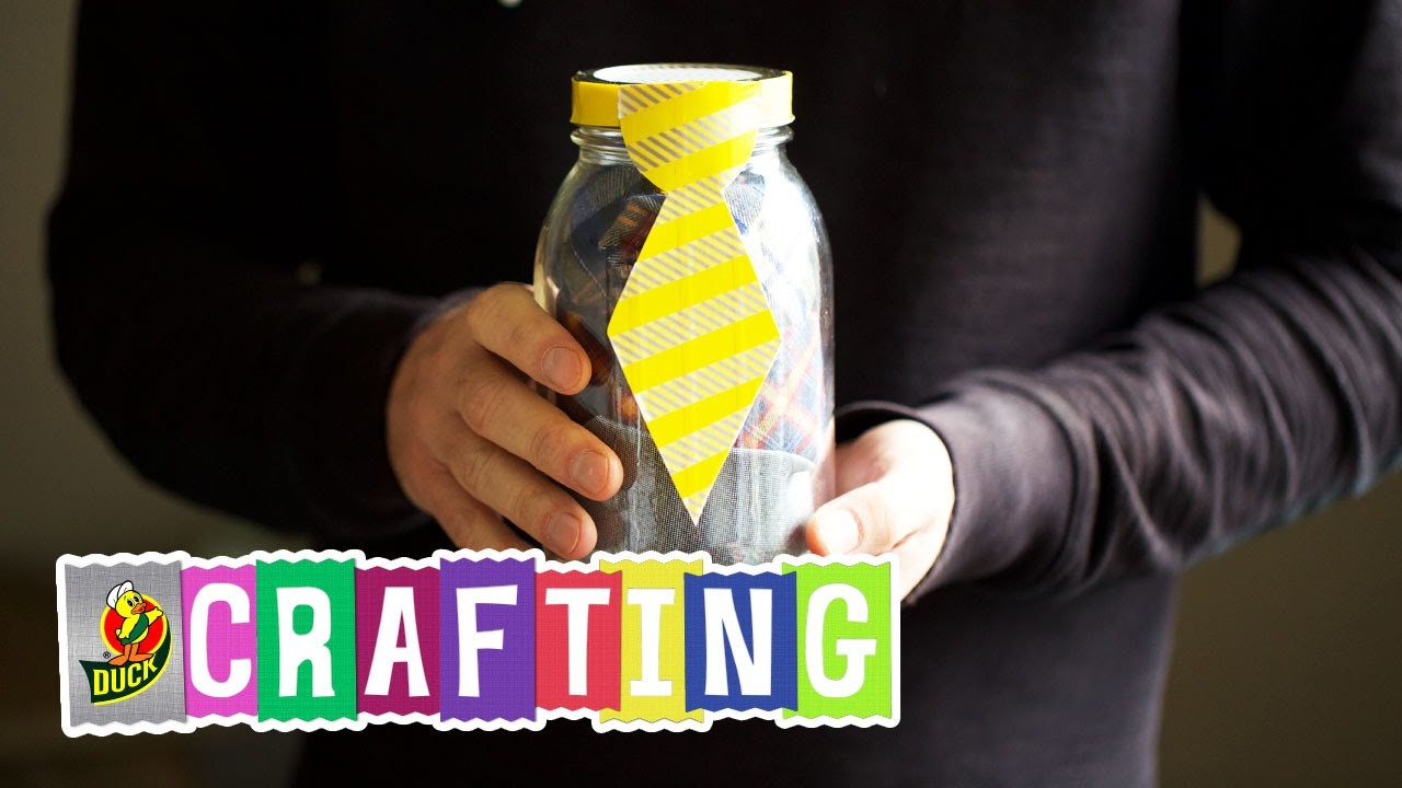 How to Craft a Duck Washi® Tape Tie Jar