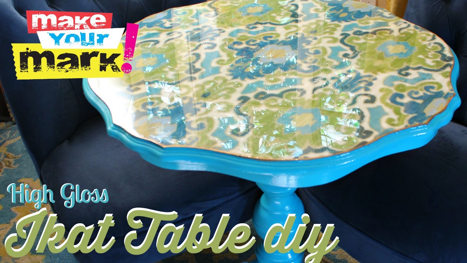 How to: High Gloss Ikat Table DIY