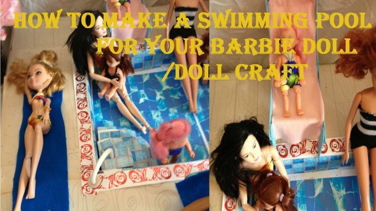 How To Make a Mini Swimming Pool.Doll Craft