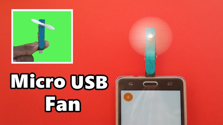 How to Make a Powerful Micro USB Fan for Mobile Phone - DIY
