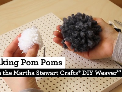How to Make Pom Poms with the Martha Stewart Crafts® DIY Weaver(TM)