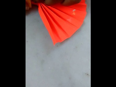 How to make umbrella, easy paper folding, paper craft for kids, umbrella with paper