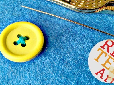 How to sew a Button (Craft Basic Sewing)