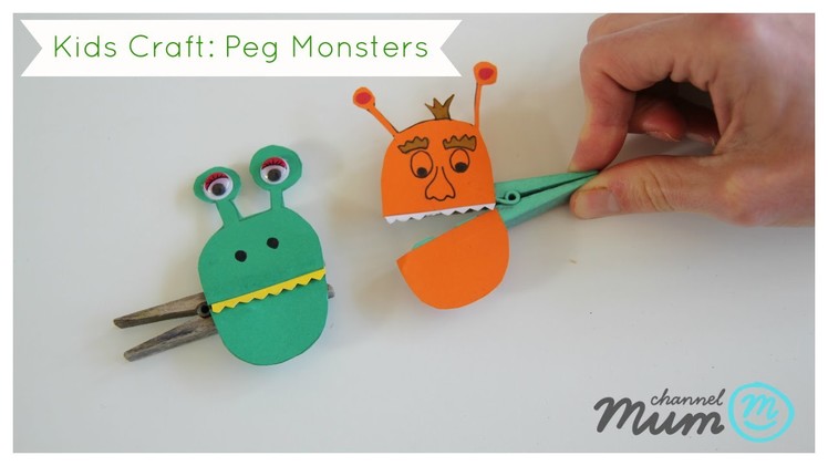 Kids Craft: Peg Monsters