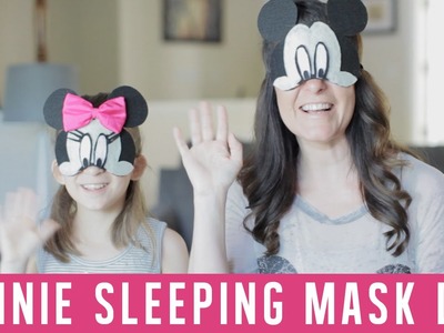 Minnie Mouse Sleeping Mask.Blindfold {Disney DIY}