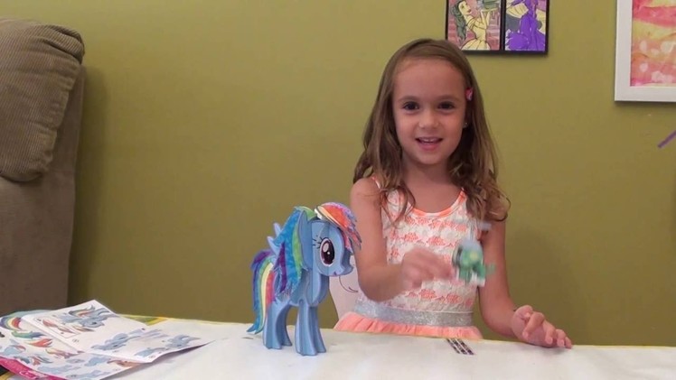 My Little Pony Build a 3D Pony: Rainbow Dash - MLP, DIY Craft for kids: Rainbow Dash Puzzle