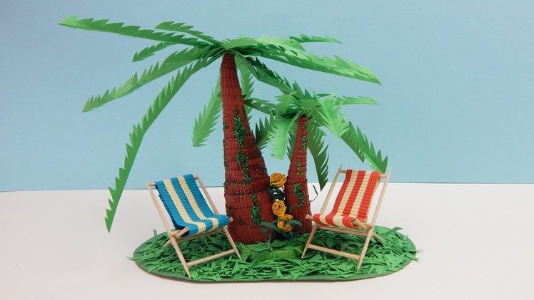 Paper craft-Holiday 1 - part2   palm trees