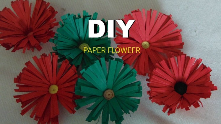 PAPER CRAFT: How To Make Paper Flower Daisy-Easy & Simple DIY In 5 min