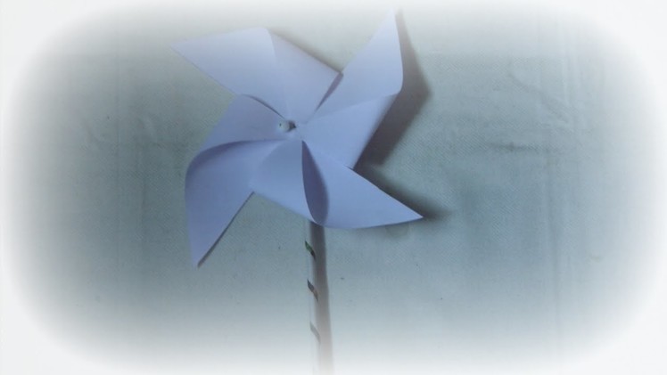 PAPER CRAFT: How To Make Paper Pinwheel.Windmill-Easy & Simple DIY