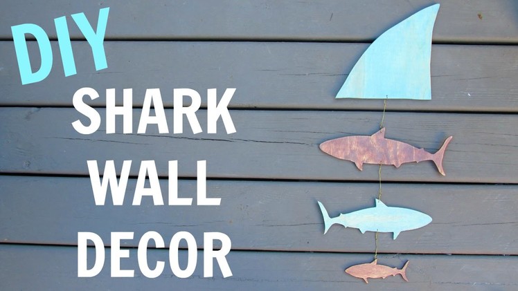 Shark Decor DIY~ Inspired by Shark Week ~ Craft Klatch ~ How To