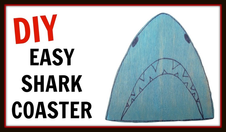 Shark Drink Coasters DIY ~ Inspired by Shark Week ~ Another Coaster Friday™ Craft Klatch ~ How To