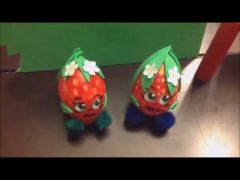 Shopkins Easter Egg Decoration!!! Strawberry Kiss :) Easy craft for kids