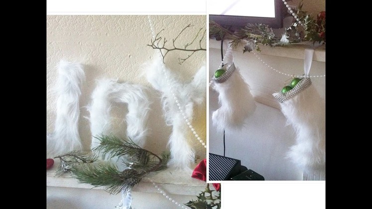 2 of the best expensive looking fur Christmas  decor   2016 DIY