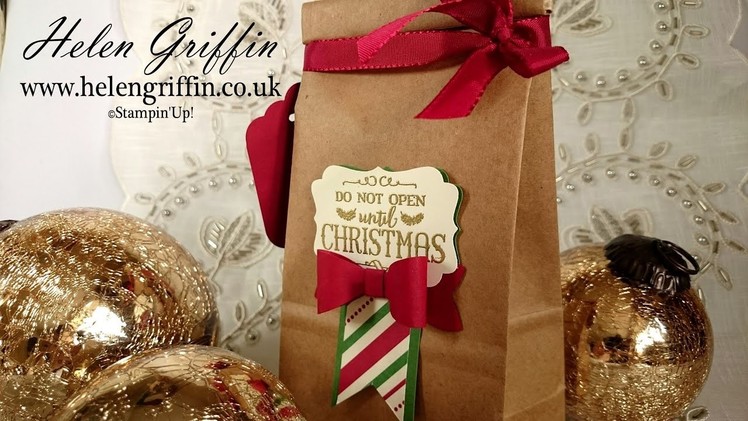 2nd Day Of Christmas 2016 - Christmas Treat Gift Bag Tutorial