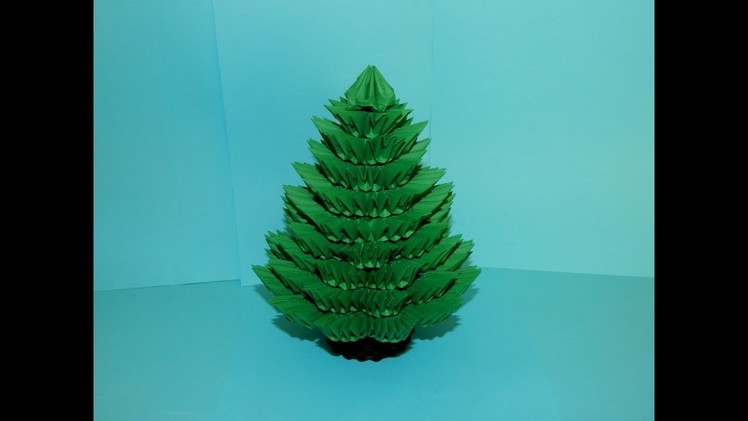 3D origami Christmas Tree tutorial part1
